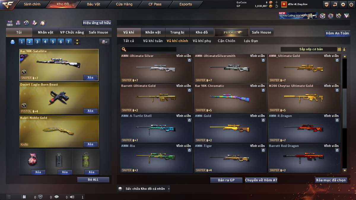 shop acc cf uy tin gia re